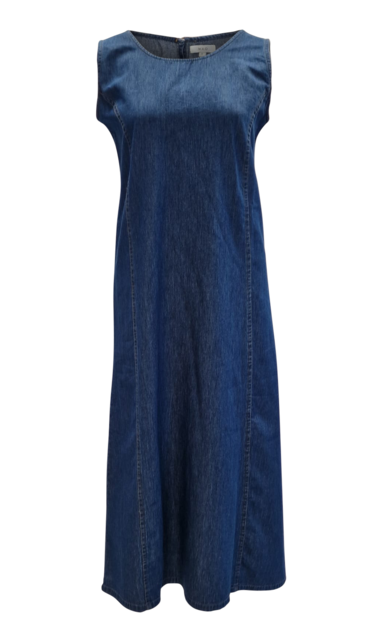 Jurk Sterre zonder mouw - blauw denim