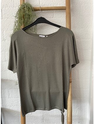 Shirt met koordje - army green *