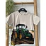 Jongens shirt tractor John Deere - korte mouw - khaki