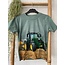 Jongens shirt tractor John Deere - korte mouw - groen