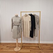 Jurk Yvonne - middengrijs