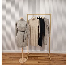 Jurk Yvonne - middengrijs