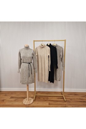 Jurk Yvonne - middengrijs