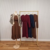 Jurk Marie-Louise - bruin