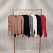 Trui Brenda - cognac