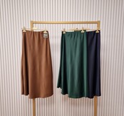 Rok Joanne - bruin satijn