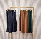 Rok Joanne - donkerblauw satijn