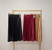 Rok Amber - zwart satijn