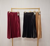 Rok Amber - bordeaux satijn