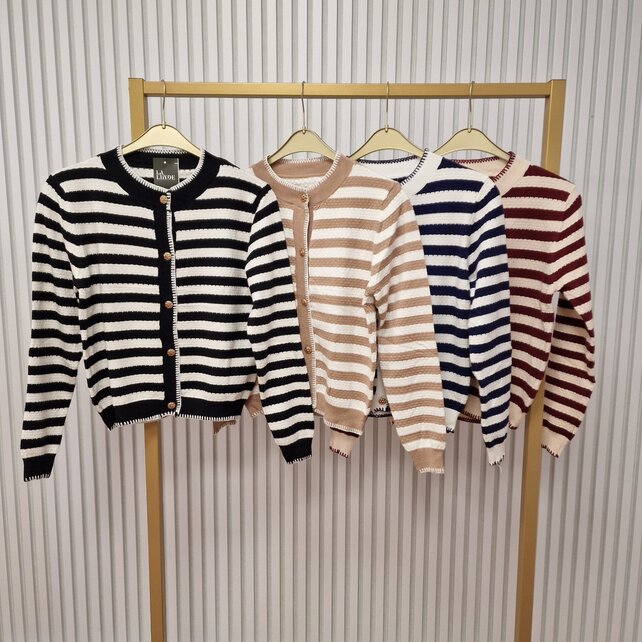 Vest Gwen - zwart/offwhite