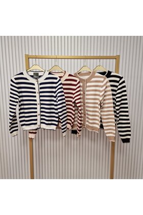 Vest Gwen - donkerblauw/offwhite