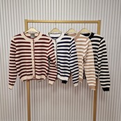 Vest Gwen - bordeaux/offwhite