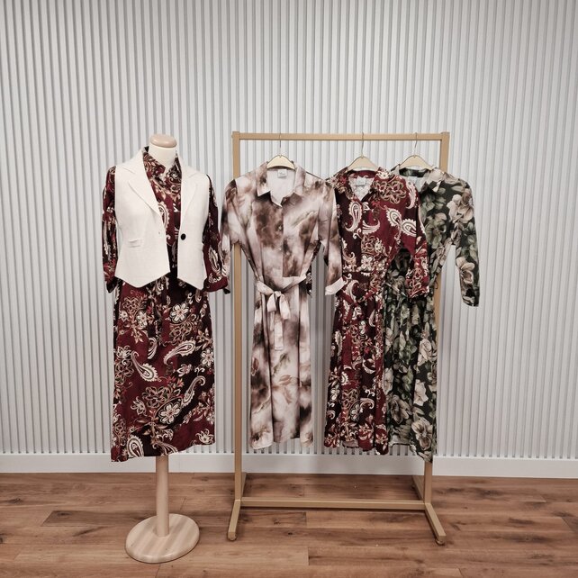 Jurk Clarissa - bordeaux