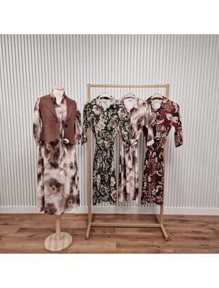 Jurk Clarissa - bruin