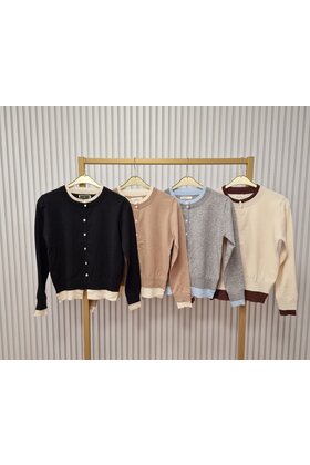 Vest Yaelle - zwart/beige