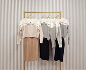 Jurk Katy (tweedelig) - camel