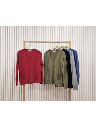 Vest Mina - donkerrood