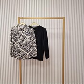 Blouse Ada - zwart/wit