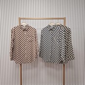 Blouse Ria - bruin/beige