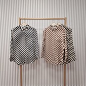 Blouse Ria - marine/beige