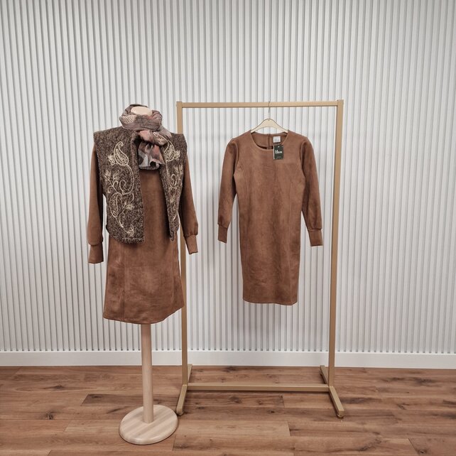 Jurk Nicolette - cognac