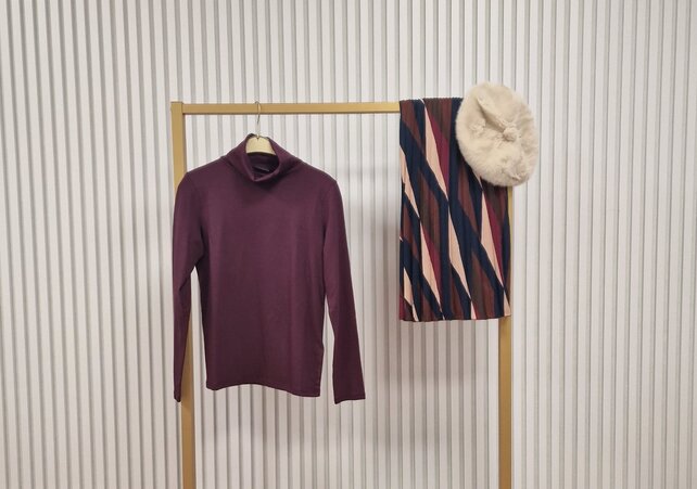 Trui Lana - aubergine