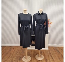 Jurk Babette (ronde hals) - zwart