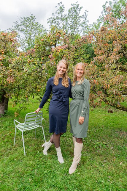 Jurk Babette (ronde hals) - donkerblauw