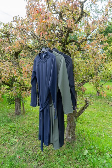 Jurk Babette (ronde hals) - groen