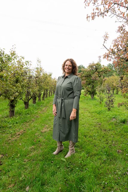 Jurk Loraine (met kraag) - groen