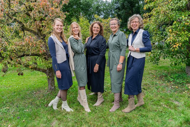 Jurk Loraine (met kraag) - groen