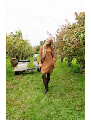 Jurk Nicolette - cognac