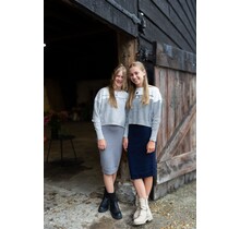 Jurk Katy (tweedelig) - grijs