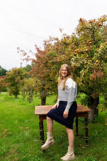 Jurk Katy (tweedelig) - zwart