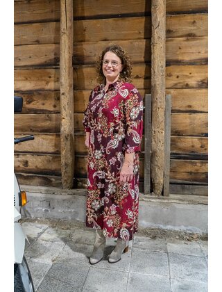 Jurk Clarissa - bordeaux