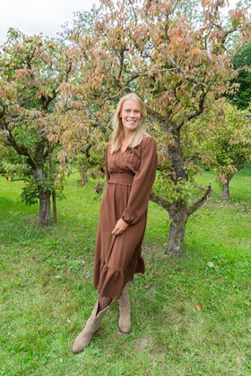 Jurk Marie-Louise - bruin