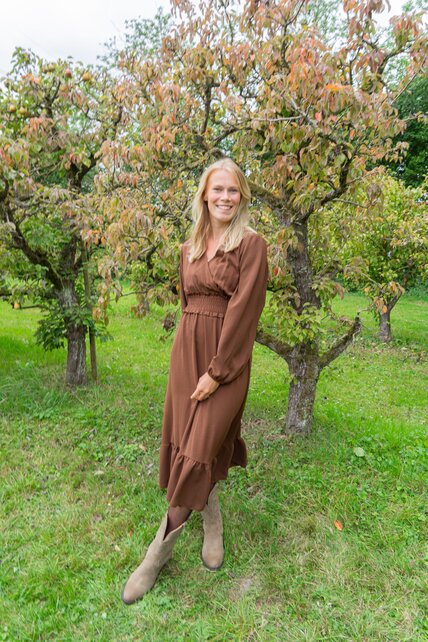 Jurk Marie-Louise - bruin