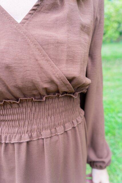 Jurk Marie-Louise - bruin