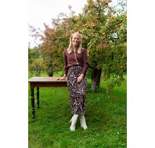 Rok Iris - bruin/zwart mesh