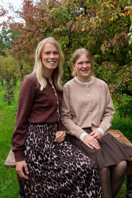 Rok Iris - bruin/zwart mesh