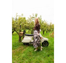 Rok Marja - zwart/bruin patroon