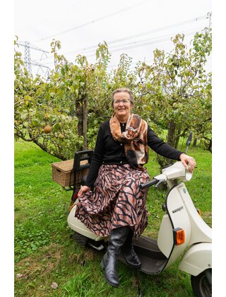 Rok Amber - zwart/bruin patroon