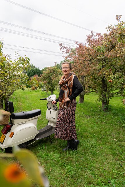 Rok Amber - zwart/bruin patroon