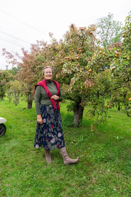 Rok plissé kort model - marine/bordeaux dessin