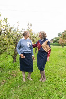 Trui Madelief - jeansblauw