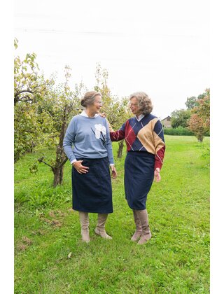 Trui Madelief - jeansblauw