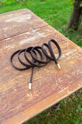 Knoopriempje - donkerbruin