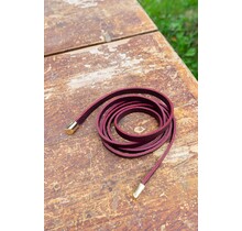 Knoopriempje - donkerrood