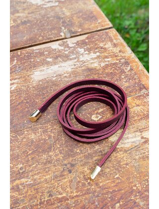 Knoopriempje - donkerrood