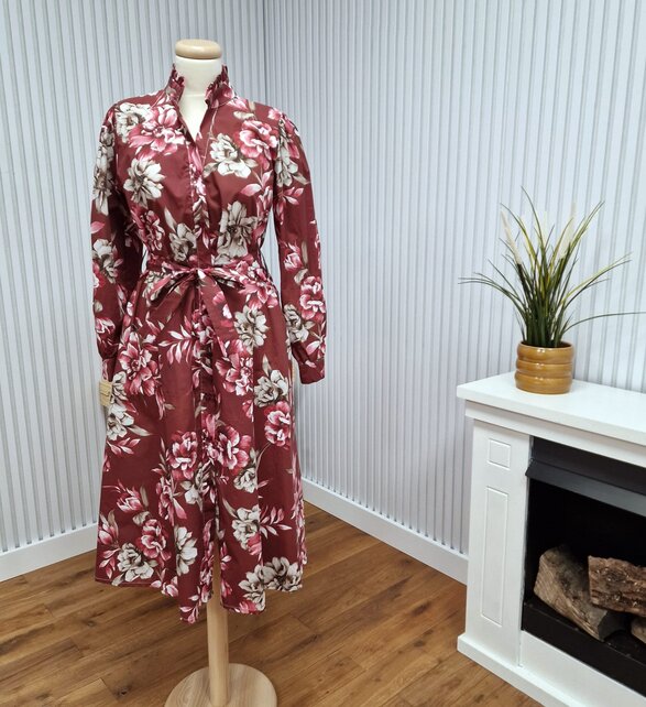 Jurk Christianne - bordeaux